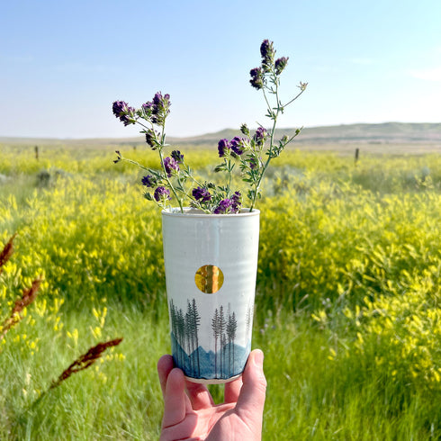 Mountain Tree Line Pint