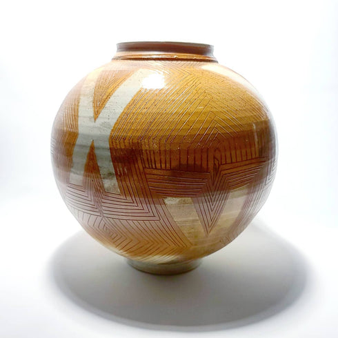 Large Moon Jar Inspired Pot