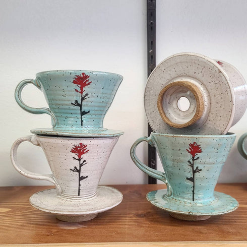 Indian Paintbrush Pour Over Coffee Maker