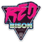Retro Red Bison