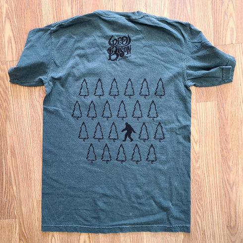Elusive Squatch Forrest Green Pocket Short Sleeve