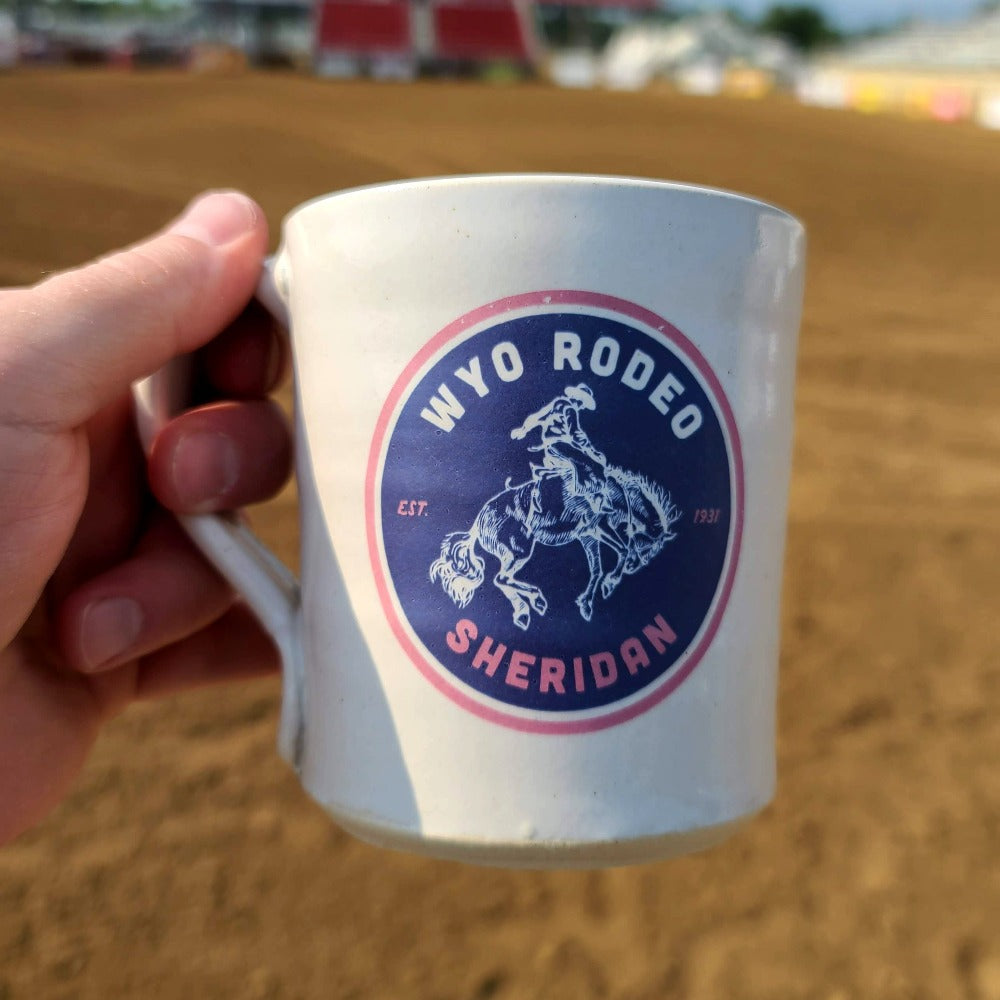 Red Circle Rodeo Rider Circle Rodeo Emblem – Red Bison Studio